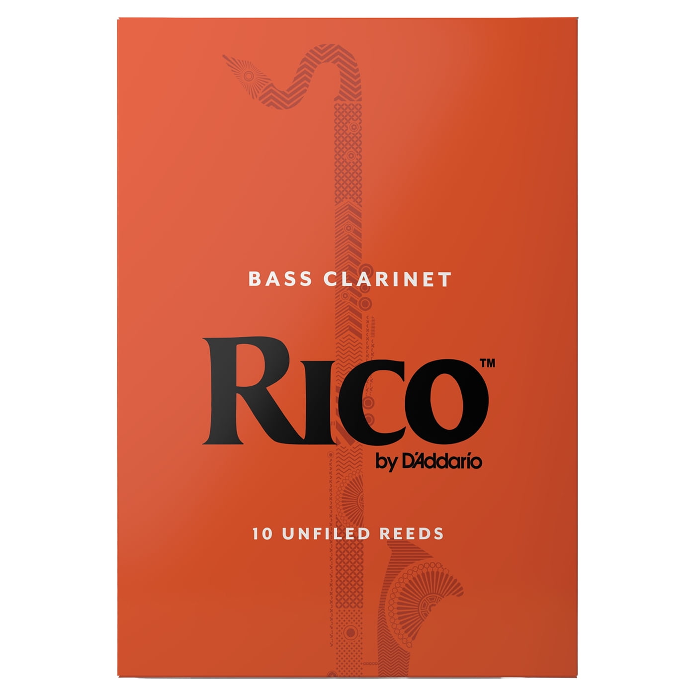 Rico by D'Addario Bass Clarinet Reeds, Strength 3, 10 Pack