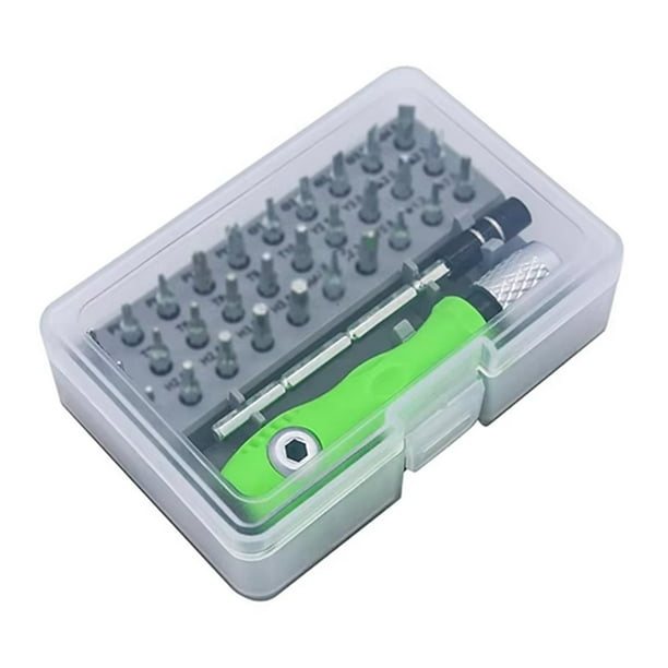 Juego de Destornilladores Multifuncionales 32 en 1, Mini Destornillador Torx Pequeño, Destornillador Magnético, Kit de Herramientas de Reparación Portátil.