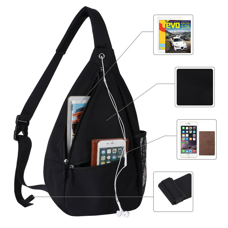 Crossbody Sling Bags for Men and women Triangle bag Waterproof