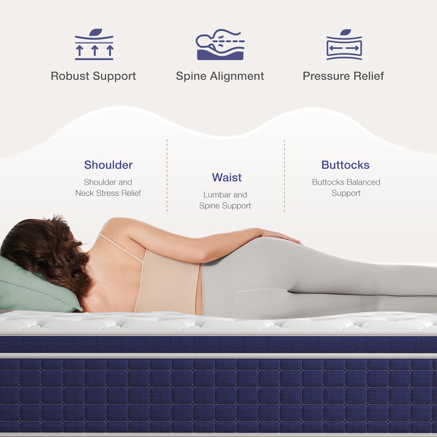 lemontalking 12 inch Hybrid Mattress in a Box, Inlemontalkingrspring and Gel Memory Foam Medium Firm, Full Mattress