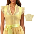 thumbnail image 2 of Lixiuxyad Ensemble de Lingerie pour Femmes Grande Taille Allemagne Oktoberfest Robe Dirndl Manches Courtes Robe de Performance de Scène Débardeur, 2 of 2
