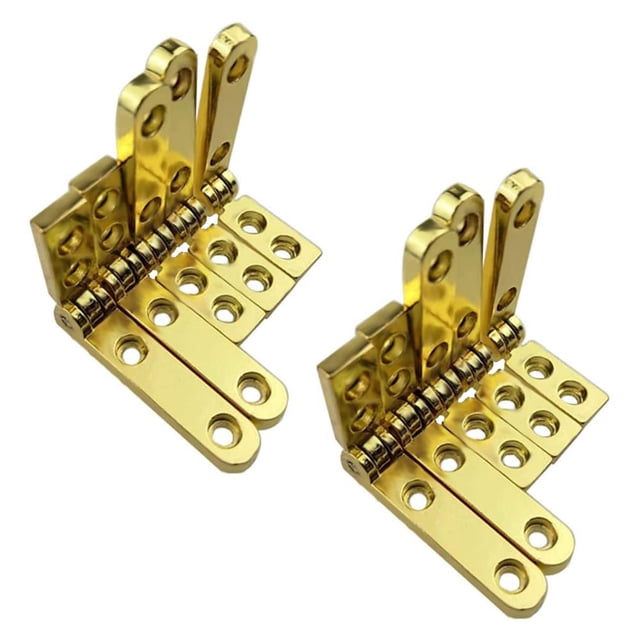 Bisagras Rddconkit 10 piezas 90° color dorado de aleación de zinc 3 x 2 x 0,5 cm