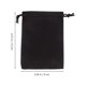 thumbnail image 2 of KALLORY 20Ud Bolsas De Tela Con Cordón En Negro Para Joyería Y Almacenamiento Con Práctico De Franela, 2 of 5
