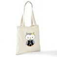 thumbnail image 7 of CafePress - Gray Ribbon Awareness Owl Tote Bag - Unisex Canvas Tote Bag, Beige, 1-Piece, 7 of 7