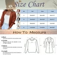 thumbnail image 3 of Women Cardigan Ladies Solid Color Long Sleeve Open Shoulder Cropped Knit Cardigan Sweater Light Cardigans Women Khaki XL, 3 of 4