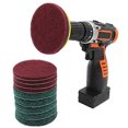 thumbnail image 4 of 11 Piece Scrub Brush Power Drill Cleaning Kit Non Scratch for Grout Tiles Showers Bathtubs Kitchen Bathroom, 4 of 4