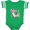 Football Green and White, variant on Inktastic Axolotl Unicorn with Rainbow Tail, Bubbles and Seaweed. Boys or Girls Baby Bodysuit
