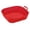 A003- Red, variant on Air Fryer Accessories, 8X7X2 Inch Square Air Fryer Liners, Silicone Air Fryer Liners, Reusable Air Fryer Liners, Gray Non-Stick Silicone Baking Mat Heat Resistant for Oven Air
