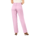 thumbnail image 2 of Woman Within Plus Size Tall Perfect Relaxed All-Cotton Denim Five-Pocket Jeans, 2 of 3