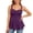 A-Purple132, variant on Women Ruched Button Detail Cami Top Sweetheart Neckline Casual Daily Wear Flowy Swing Tank Blouse