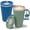 Blue & Green, variant on Copco Cone Set of 2 Desk Mug – 16 Oz Insulated Desk Mugs, Blue & Green
