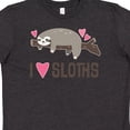 thumbnail image 4 of Inktastic I Love Sloths Youth T-Shirt, 4 of 5