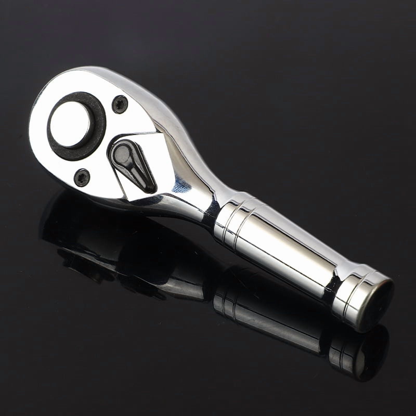 Ratchet Set, 1/4", 3/8", 1/2" Drive Ratchet Handle Wrench 72-Tooth Quick-Release Reversible, Gift for Men Mechanic Hand Tools