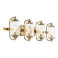 thumbnail image 4 of Holton 4-Light Bathroom Vanity Light in Warm Brass, 4 of 6