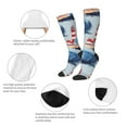 thumbnail image 3 of Gaeub Beacon In The Huge Waves Of The Surf Printed Design Socks Stretchy High Tube Socks for Men Women Teens , Softball Soccer Socks for Hiking, Sport, 3 of 6