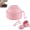 Pink, variant on GISUREY Microwave Ramen Bowl Set With Strainer, Lid & Utensils, For Noodles Salad Pasta