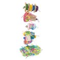 thumbnail image 4 of Bird Loofah Foraging Toy, Chewing Parrots Shredding Toy  For Cockatiel For Cage, 4 of 8