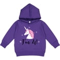 thumbnail image 2 of Inktastic 4th Birthday Cute Unicorn Toddler Hoodie, 2 of 4
