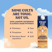 Cleancult Liquid Laundry Detergent Refill, Juniper Sandalwood Scent, 96 Loads, HE Compatible, 32 oz, 3 Pack, Eco Friendly & Cruelty Free