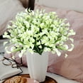 thumbnail image 6 of Coolmade 10pcs White Flowers Artificial Calla Lily Silk Flowers 14" for Home Kitchen & Wedding, 6 of 8