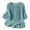 Light Blue, variant on Embroidered Tops for Women Plus Size V Neck Elbow Sleeve Shirts Trendy Solid Blouse Loose Breathable Outfit