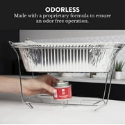 GasOne 2+ Hour Chafing Fuel - Food Warmer for Chafing Dish Buffet Set - Liquid Safe Fuel with Wick & Lid Opener for Chafing Dish (Pack of 12)