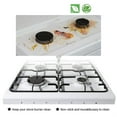 thumbnail image 4 of 4 Pcs Protecteur de Brûleur en Aluminium Réutilisable Tapis de Nettoyage, 4 of 6