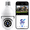 White-1 Camera, variant on 2K Light Bulb Security Camera | 5G WiFi, Color Night Vision, Motion Detection, Two-Way Audio, Audible Alarm, Indoor Outdoor Use