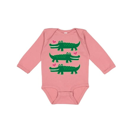 

Inktastic Alligator Crocodile Reptile Gift Baby Girl Long Sleeve Bodysuit