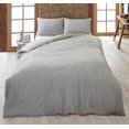 thumbnail image 2 of REDEARTH · Jersey Knit Cotton Duvet Cover Set -with 2 Pillow Shams in Super Soft Easy Care Heather Fabric, Zipper Closure, Pure Cotton (Duvet Cover Set King, Gray Melange) Set of 3, 2 of 7