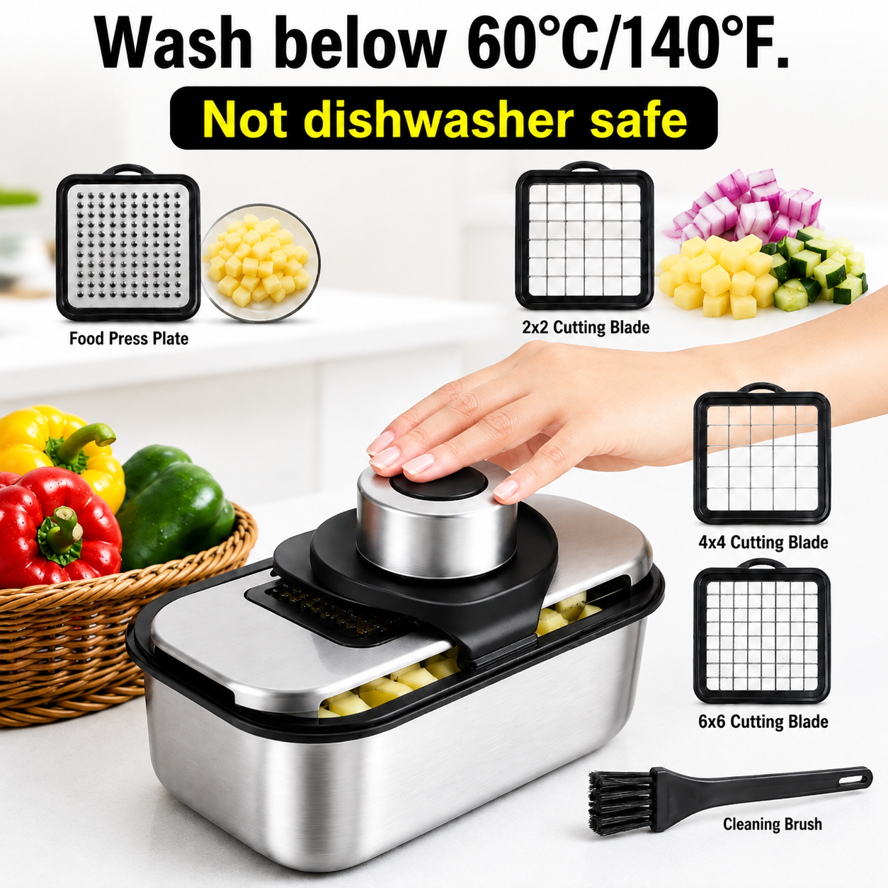 DARZU 9-in-1 Vegetable Chopper with Container photo 5