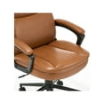thumbnail image 3 of Click365 Transform 2.0 Ergonomic Mid Back Desk Chair Bonded Leather Cognac, 3 of 8