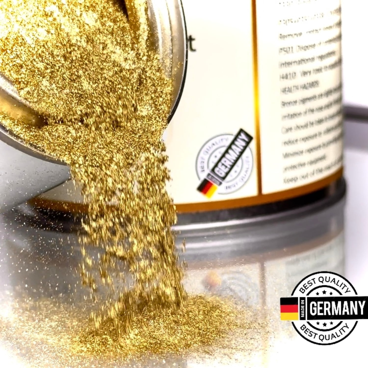 COMETCHEMICAL Metallic Pigment for Solvent, Epoxy Resin, Rich Pale Gold, 0.44lb