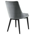 thumbnail image 4 of Viscount Accent Performance Velvet Dining Chairs - Set of 2, Gray, 4 of 7