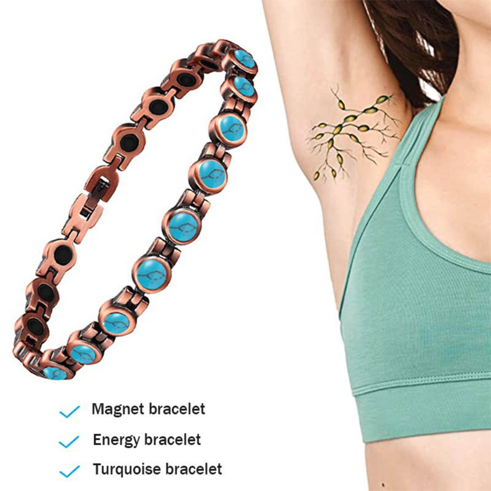 CHGBMOK Bracelets for Women 2023 New Retro Sculpture Lymphatic Drainage