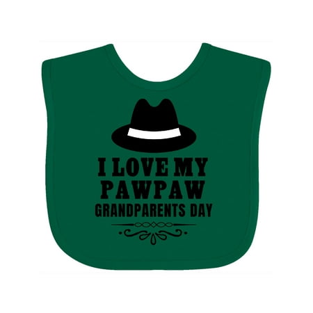 

Inktastic Grandparents Day I Love My Pawpaw Gift Baby Boy or Baby Girl Bib