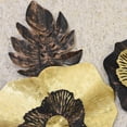 thumbnail image 4 of Handmade 100% Iron Floral Pattern Gold Black 58 x 24 Inches Metal Wall Décor, 4 of 6