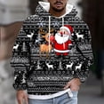 thumbnail image 1 of Sudadera con capucha para hombre, moda navideña, estampado, con capucha, manga larga, bolsillo, cordón, sudadera, chaqueta, blusa para hombre, poliéster, 1 of 5