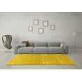 thumbnail image 3 of Ahgly Company Machine Washable Indoor Rectangle Oriental Yellow Industrial Area Rugs, 7' x 10', 3 of 4