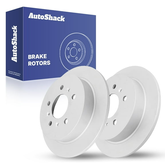 AutoShack Rear Solid Coated Brake Rotors 2-PC Set Replacement for 2006-2010 Chevrolet Impala 2008-2009 Buick LaCrosse 2006-2007 Chevrolet Monte Carlo 2008-2009 Buick Allure ArmorStop 10.93" (278 mm)