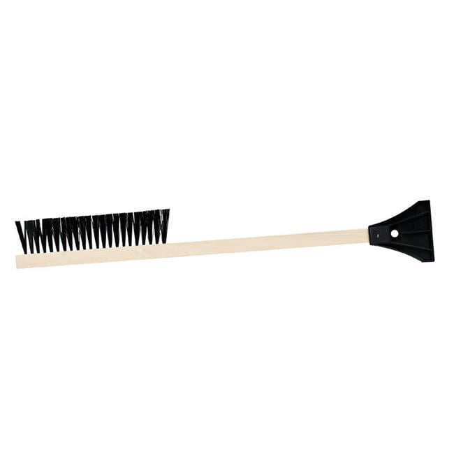 25 in. Wood Snow Brush Scraper, handle