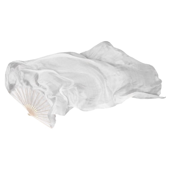 ULTNICE Fans for Dancing Dance Fan White Folding Hand Fan Shows Women 1Set