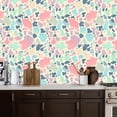 thumbnail image 2 of Peel and Stick Wallpaper Pastel Abstract Colorful Blotchy Cream Wall Mural 17.7in x 9.8ft Self Adhesive Removable Wall Paper Renter Friendly Wallpaper for Bedroom, 2 of 8