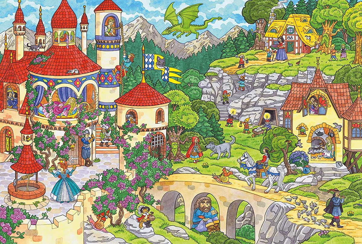Brand New Things to Find Fairytale 100 Piece Puzzle Kids Zone 
