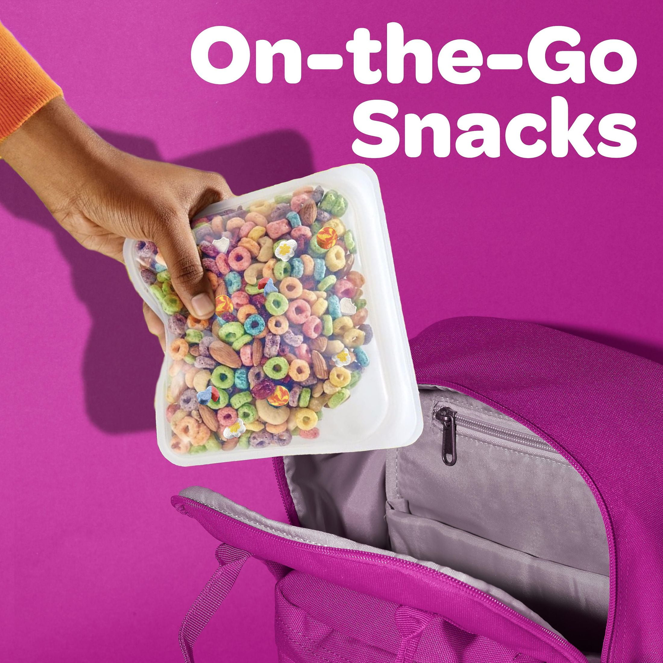 Kellogg's Froot Loops, Breakfast Cereal, Original With Marshmallows, Low Fat Food, Mega Size, 26.3oz Box