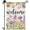 Tulip Welcome Spring - Multicolor, variant on Tulip Hello Spring Garden Flag 12x18 Inch Double-Sided, Outdoor Floral Spring Decorations for Home, Porch & Yard, Small Burlap April Garden Flag for Outside, Welcome Flower Decor for Easter AMD PRINT