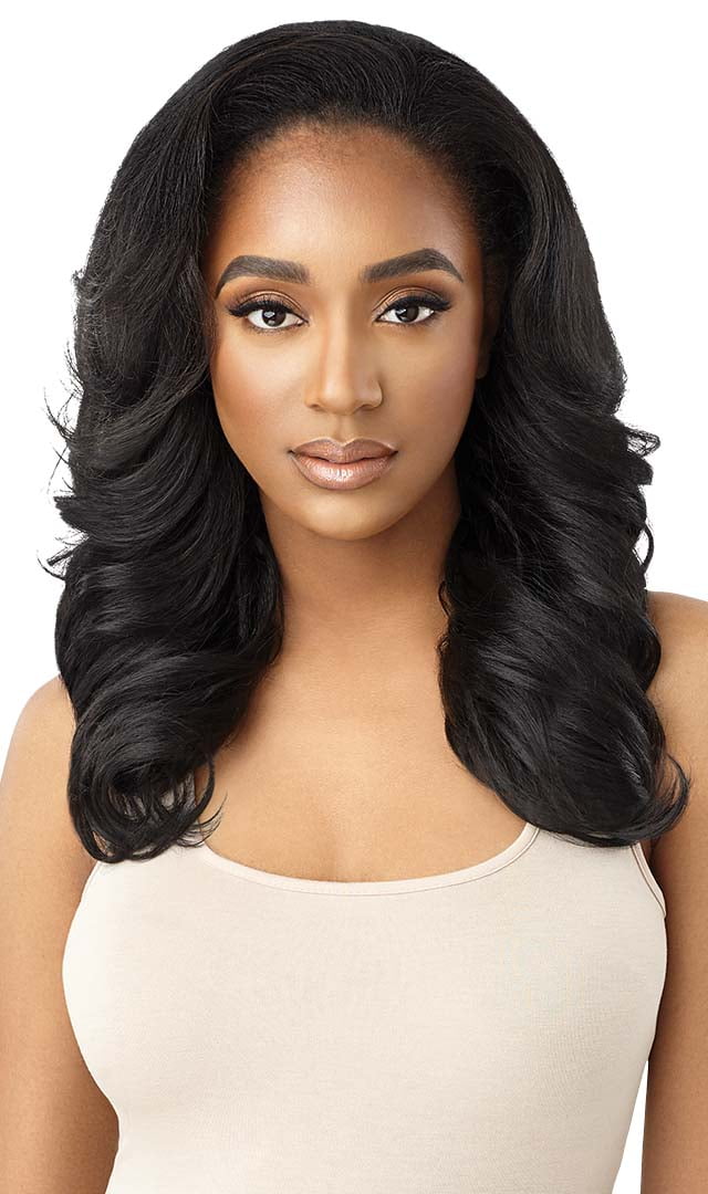 Outre Synthetic Quick Weave Wig Neesha H305 (ColorDR2/CHOCOLATE