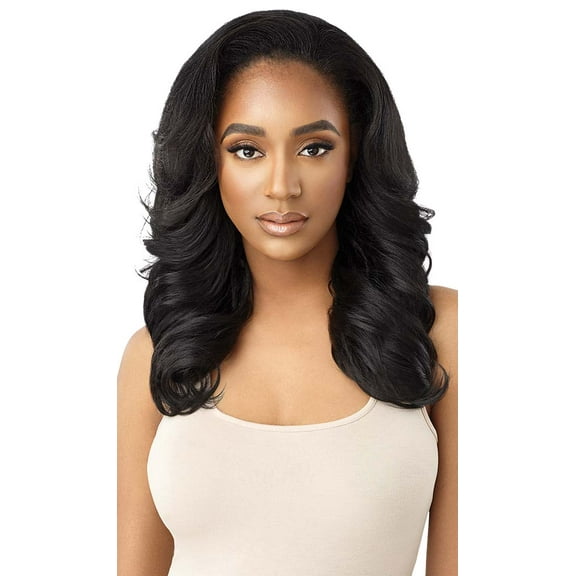 Outre Synthetic Quick Weave Wig - Neesha H305 (Color:1 Jet Black)