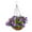 violet, variant on Hanging Artificial Daisy Flowers Basket Fake Hanging Plant for Garden Porch violet