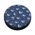 thumbnail image 2 of Kdxio Spare Tire Cover for RV Trailer, Waterproof Wheel Cover,Camper Spare Tire Cover Fit for Rv SUV Truck Travel Trailer 15 inch-Cartoon Sharks2, 2 of 8